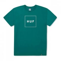 HUF T-SHIRT ESSENTIALS BOX LOGO Verde