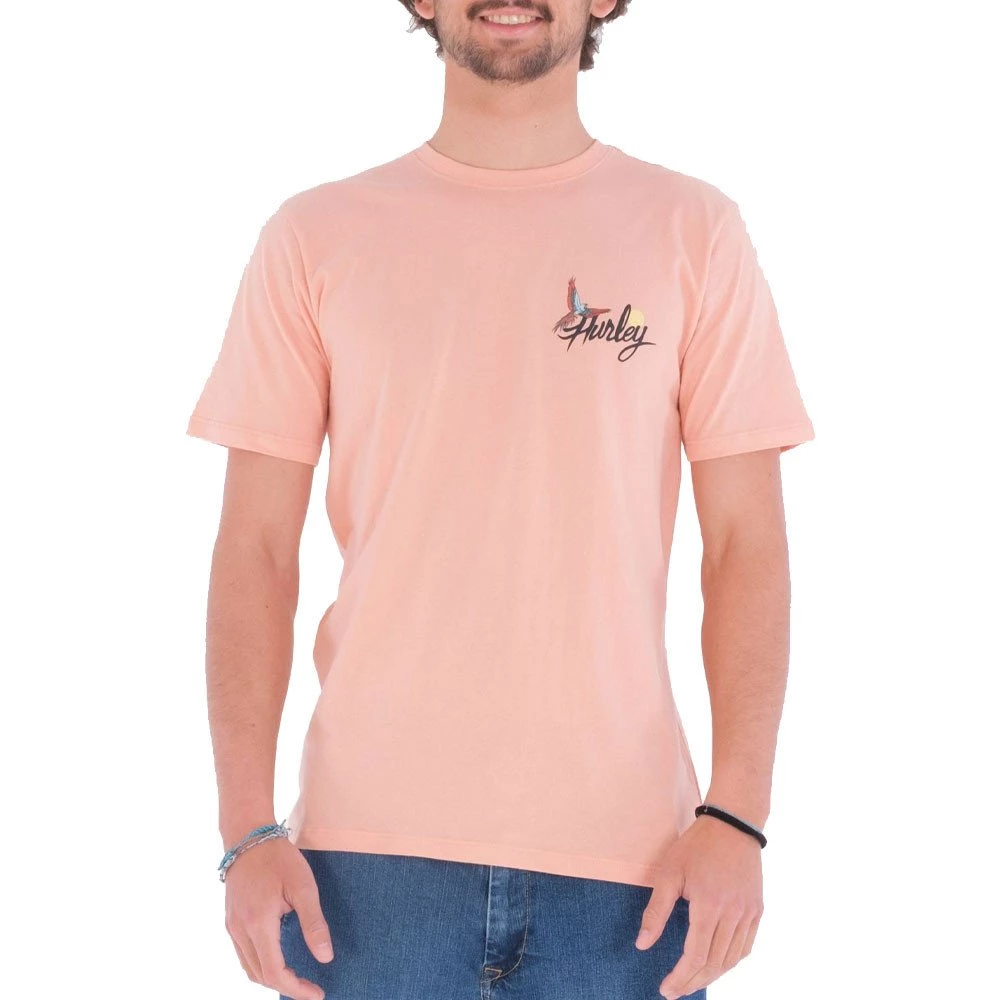 HURLEY T-SHIRT EVERYDAY WASH PARROT BAY Rosa 3 HURLEY T-SHIRT EVERYDAY WASH PARROT BAY Rosa