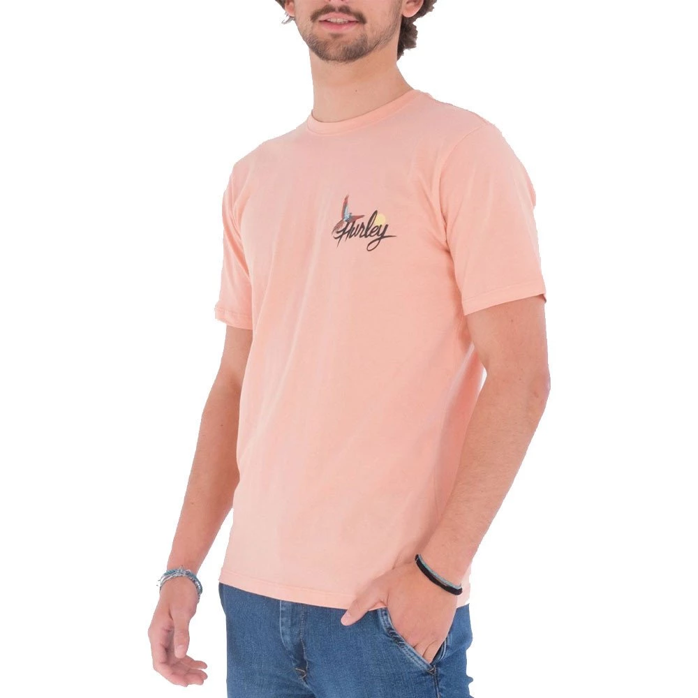 HURLEY T-SHIRT EVERYDAY WASH PARROT BAY Rosa 4 HURLEY T-SHIRT EVERYDAY WASH PARROT BAY Rosa - immagine 2