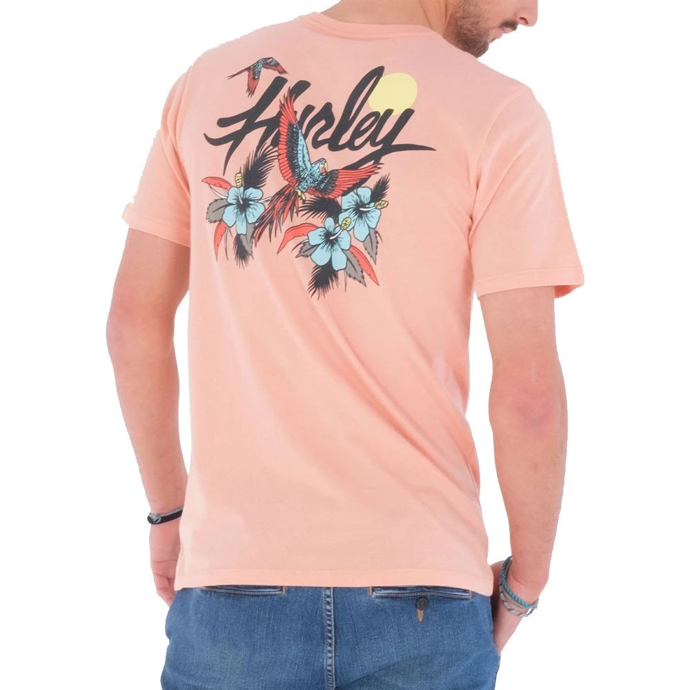 HURLEY T-SHIRT EVERYDAY WASH PARROT BAY Rosa 5 HURLEY T-SHIRT EVERYDAY WASH PARROT BAY Rosa - immagine 3