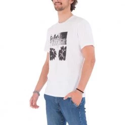 HURLEY T-SHIRT PHOTO PALM Bianco -Strada Moda hurley 65mc0000121 t shirt photo palm street style uomo 044736401 wht 2