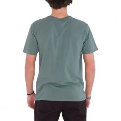 HURLEY T-SHIRT EVERYDAY WASHEDED SEASONAL OAO SOLID Verde -Strada Moda hurley 65mc0000130 t shirt everyday washeded seasonal oao solid street style uomo 044736801 sea 3