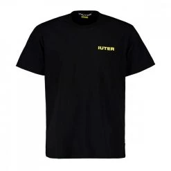IUTER T-SHIRT DOUBLE LOGO Nero