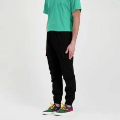 IUTER PANTALONI CARGO JOGGER Nero -Strada Moda iuter 22sicj01 pantaloni cargo jogger street style uomo 044750001 black 4