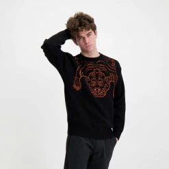 IUTER MAGLIONE TIBETAN Nero -Strada Moda iuter 22sijm68 maglione tibetan street style uomo 044738501 black 6