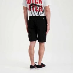 IUTER BERMUDA CARGO Nero -Strada Moda iuter 22sisj01 bermuda cargo street style uomo 044751801 black 5