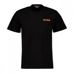 IUTER T-SHIRT DOUBLE LOGO Nero