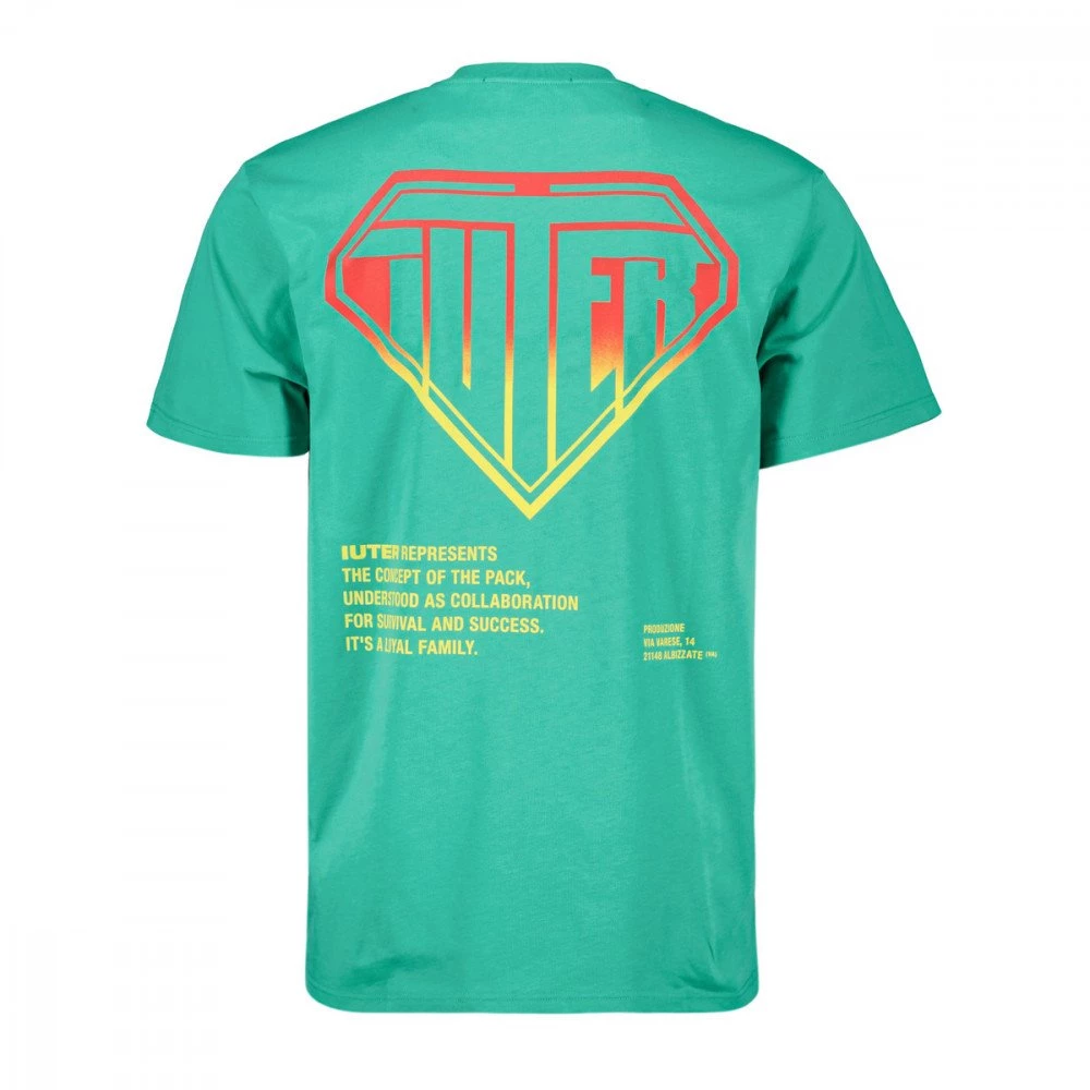 IUTER T-SHIRT DOUBLE LOGO Verde 4 IUTER T-SHIRT DOUBLE LOGO Verde - immagine 2