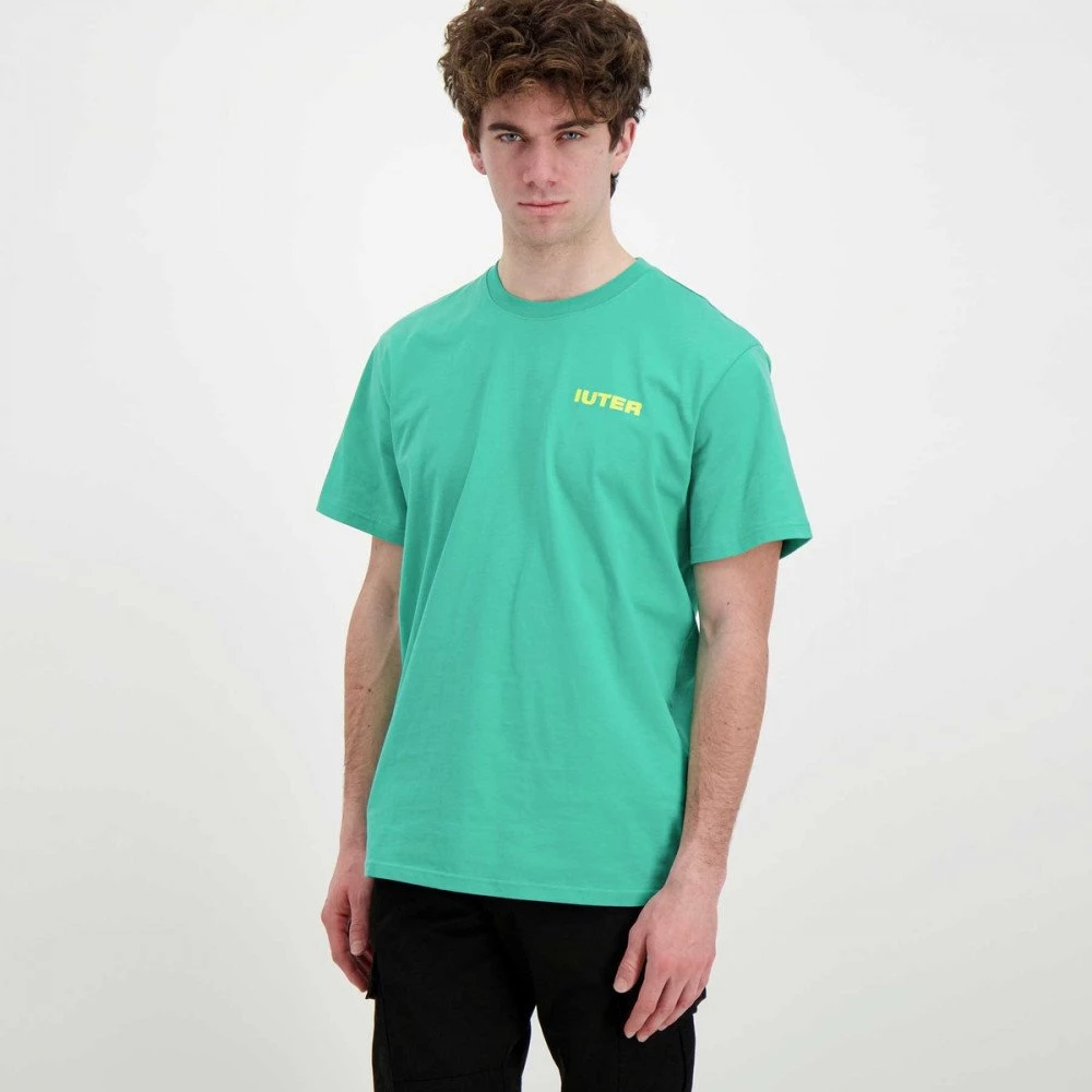 IUTER T-SHIRT DOUBLE LOGO Verde 5 IUTER T-SHIRT DOUBLE LOGO Verde - immagine 3