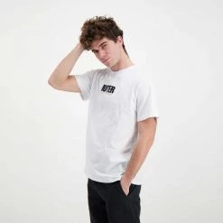 IUTER T-SHIRT STAY ALIVE Bianco -Strada Moda iuter 22sits35 t shirt stay alive street style uomo 044739501 white 5