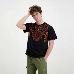 IUTER T-SHIRT TIBETAN Nero -Strada Moda iuter 22sits68 t shirt tibetan street style uomo 044739601 black 5