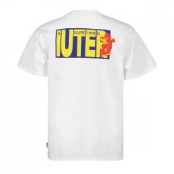 IUTER T-SHIRT SURE THING Bianco -Strada Moda iuter 22sits71 t shirt sure thing street style uomo 044752401 white 2