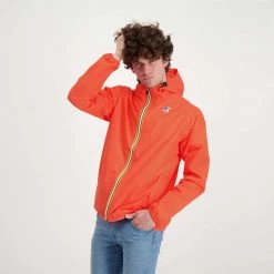 K-WAY GIACCA CLAUDE LE VRAI 3.0. UNISEX Arancio -Strada Moda k way k004bd0 giacca claude le vrai 3 0 unisex giacconi uomo 045341601 414 5