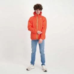 K-WAY GIACCA CLAUDE LE VRAI 3.0. UNISEX Arancio -Strada Moda k way k004bd0 giacca claude le vrai 3 0 unisex giacconi uomo 045341601 414 6
