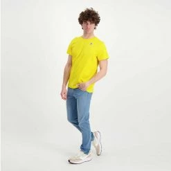 K-WAY T-SHIRT LE VRAI EDOUARD Giallo -Strada Moda k way k007je0 t shirt le vrai edouard casual uomo 045520101 t05 5
