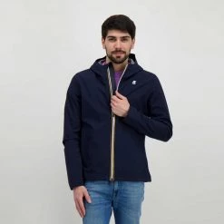 K-WAY GIACCA JACK BONDED JERSEY Blu -Strada Moda k way k007lv0 giacca jack bonded jersey giacconi uomo 045341801 k89 5
