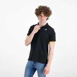 K-WAY POLO VINCENT CONTRASTO -Strada Moda k way k008j50 polo bordi nastro k way casual uomo 042626201 usy 5