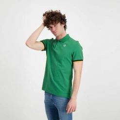 K-WAY POLO VINCENT CONTRASTO Verde -Strada Moda k way k008j50 polo vincent contrasto casual uomo 045520301 00q 5