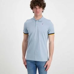 K-WAY POLO VINCENT CONTRASTO Blu -Strada Moda k way k008j50 polo vincent contrasto casual uomo 045520401 130 3
