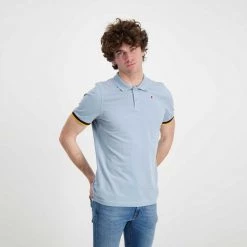 K-WAY POLO VINCENT CONTRASTO Blu -Strada Moda k way k008j50 polo vincent contrasto casual uomo 045520401 130 5