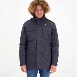 K-WAY GIACCA FIELD MANFIELD RIPSTOP MARMOTTA Blu -Strada Moda k way k1119nw giacca field manfield ripstop marmotta giacconi uomo 044018001 a2b 3