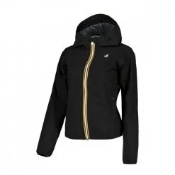 K-WAY GIACCA CON CAPPUCCIO LILY STRETCH DOT DONNA Nero