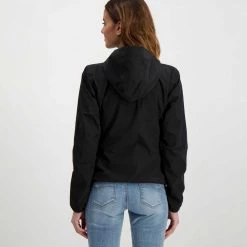 K-WAY GIACCA CON CAPPUCCIO LILY STRETCH DOT DONNA Nero -Strada Moda k way k111nqw giacca con cappuccio lily stretch dot donna giacconi donna 045342101 usy 4