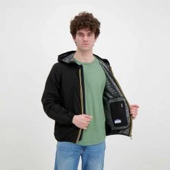 K-WAY GIACCA CAPPUCCIO JACK STRETCH DOT Nero -Strada Moda k way k31126w giacca cappuccio jack stretch dot giacconi uomo 045343201 usy 5