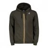 K-WAY FELPA FULL ZIP CON CAPPUCCIO ARNEL Verde