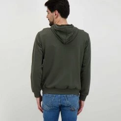 K-WAY FELPA FULL ZIP CON CAPPUCCIO ARNEL Verde -Strada Moda k way k5113iw felpa full zip con cappuccio arnel casual uomo 045343501 890 4