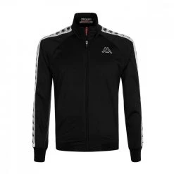 KAPPA FELPA FULL ZIP 222 BANDA ANNISTON BAMBINO Nero