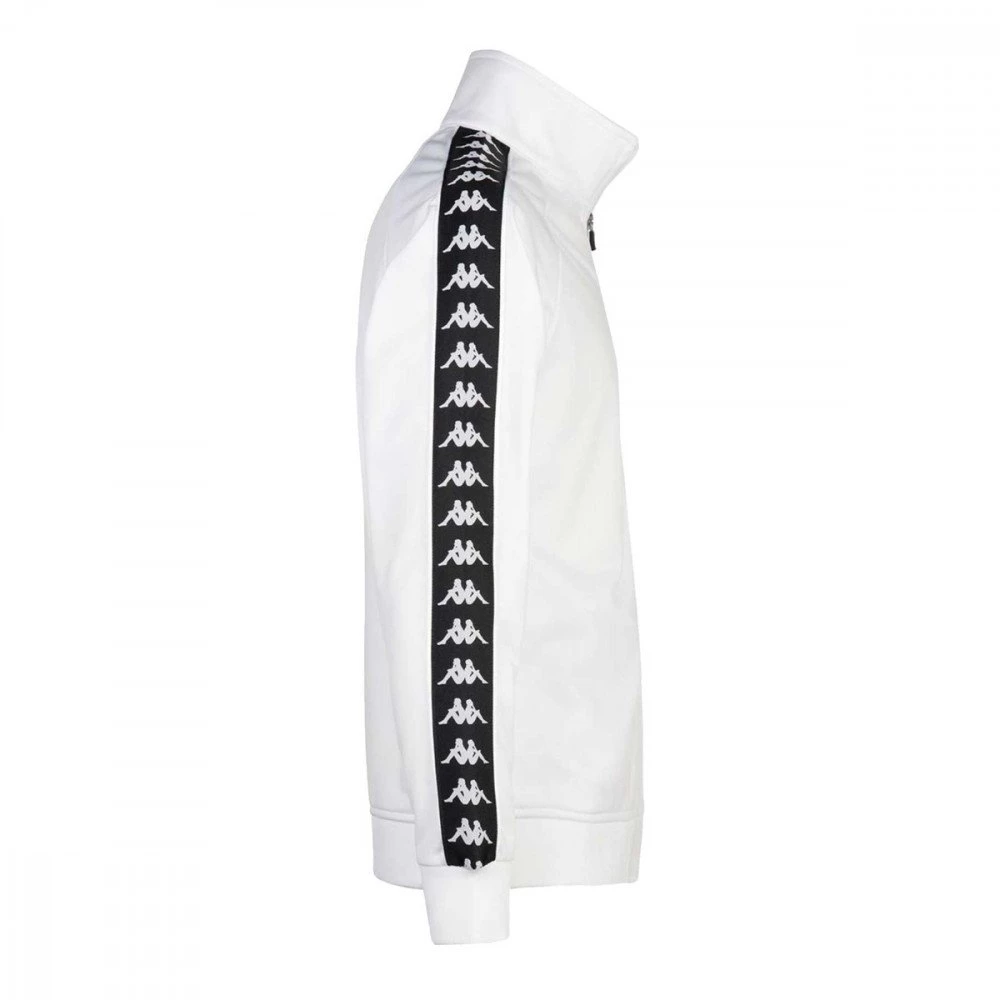 KAPPA FELPA FULL ZIP 222 BANDA ANNISTON SLIM BAMBINO Bianco - immagine 2