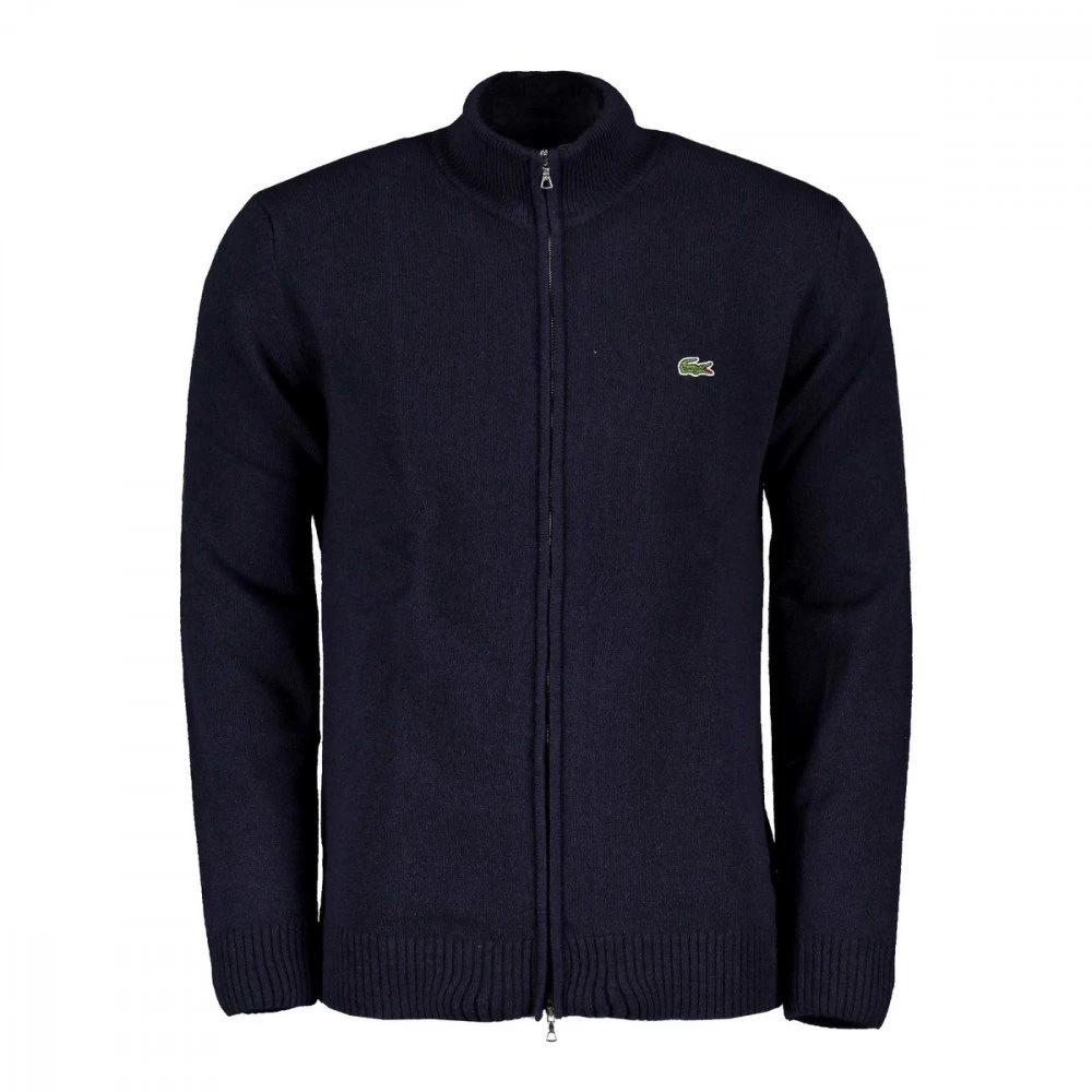 LACOSTE MAGLIONE FULL ZIP IN LANA MERINO Blu 3 LACOSTE MAGLIONE FULL ZIP IN LANA MERINO Blu