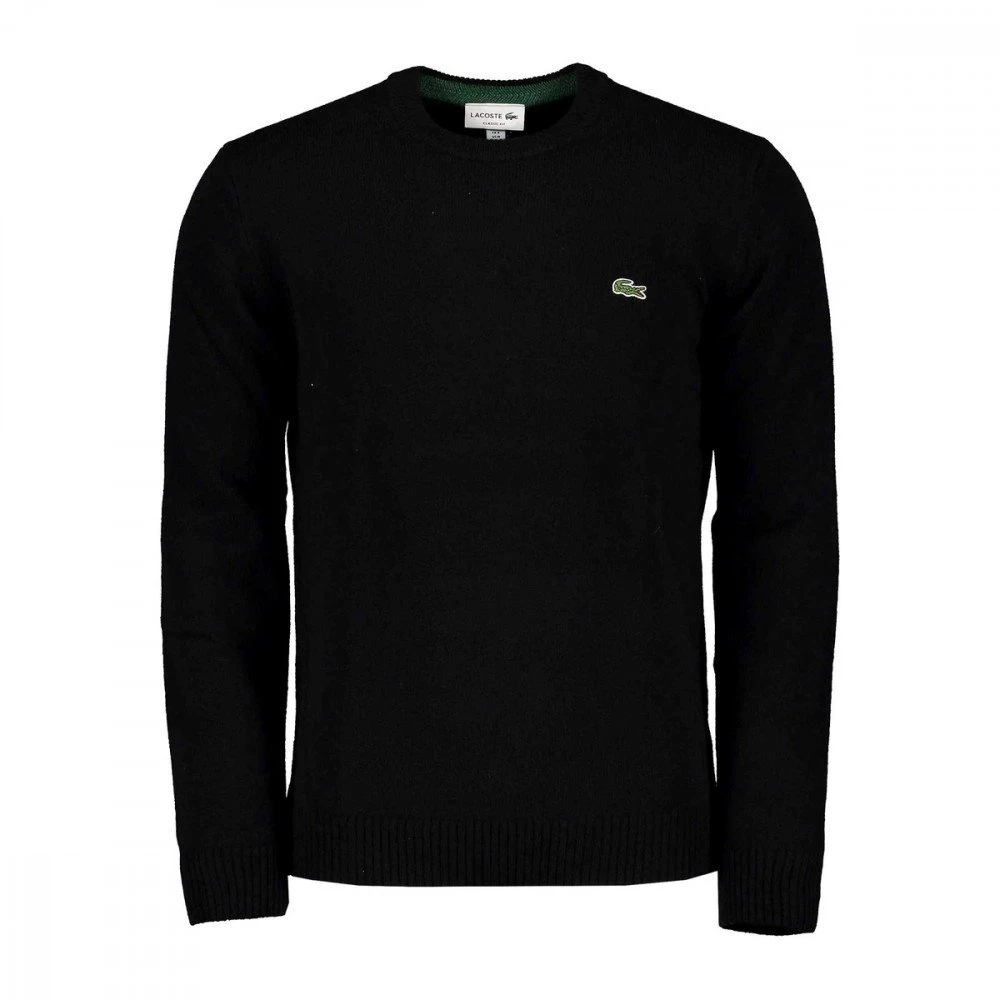 LACOSTE MAGLIONE GIROCOLLO IN LANA MERINO Nero 3 LACOSTE MAGLIONE GIROCOLLO IN LANA MERINO Nero