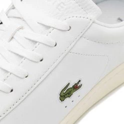 LACOSTE CARNABY EVO Bianco -Strada Moda lacoste e00912 carnaby evo tutte sneaker uomo 044534001 21g 5