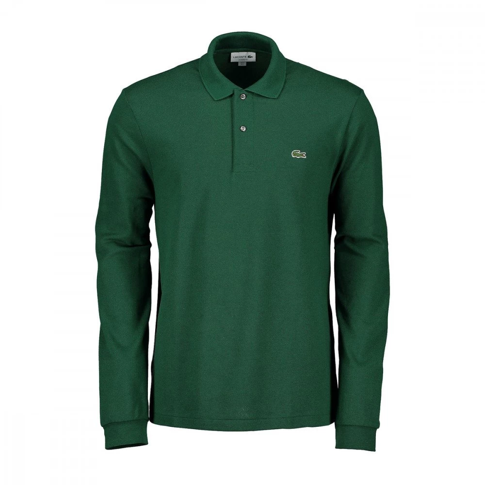 LACOSTE POLO MANICA LUNGA L1312 Verde 3 LACOSTE POLO MANICA LUNGA L1312 Verde