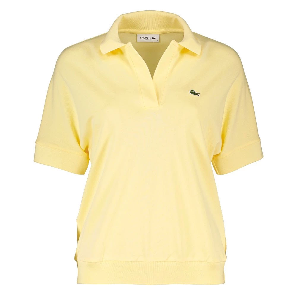 LACOSTE POLO PIQUE' LOOSE FIT DONNA Giallo 3 LACOSTE POLO PIQUE' LOOSE FIT DONNA Giallo