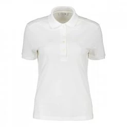 LACOSTE POLO MINI PIQUE' STRETCH DONNA Bianco