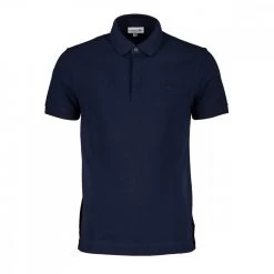 LACOSTE POLO PARIS IN PIQUET DI COTONE STRETCH Blu
