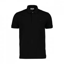LACOSTE POLO PARIS IN PIQUET DI COTONE STRETCH Nero