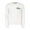 LACOSTE FELPA GIROCOLLO MADE IN FRANCE Bianco -Strada Moda lacoste sh2655 felpa girocollo made in france casual uomo 045135301 001 1