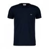 LACOSTE T-SHIRT LOGO IN COTONE PIMA BLU