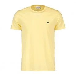 LACOSTE T-SHIRT LOGO IN COTONE PIMA GIALLO