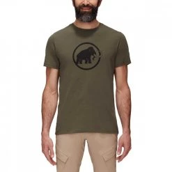 MAMMUT T-SHIRT CLASSIC LOGO Verde -Strada Moda mammut 1017 t shirt classic logo abbigliamento montagna uomo 042062501 4584 2