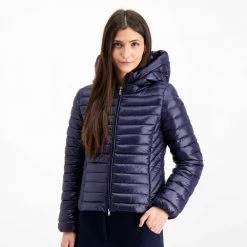 EMME MARELLA PIUMINO CON CAPPUCCIO COSIMO DONNA Blu -Strada Moda marella cosimo piumino con cappuccio cosimo donna giacconi donna 041514901 006 5