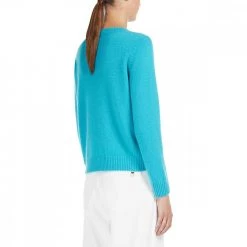MAX MARA WEEKEND MAGLIONE GIROCOLLO IN CACHEMIRE AGAMI DONNA Azzurro 7 MAX MARA WEEKEND MAGLIONE GIROCOLLO IN CACHEMIRE AGAMI DONNA Azzurro -Strada Moda max mara weekend agami22 maglia girocollo in cachemire donna casual donna 044658501 003 3