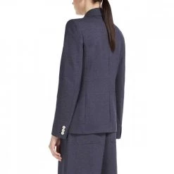 MAX MARA WEEKEND BLAZER DOPPIO PETTO IN JERSEY DENIM DONNA -Strada Moda max mara weekend bergen22 blazer doppio petto in jersey denim donna giacconi donna 044659501 001 3