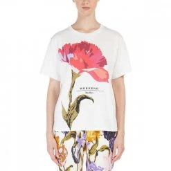 MAX MARA WEEKEND T-SHIRT CON STAMPA PITTORE DONNA Bianco -Strada Moda max mara weekend pittore22 t shirt con stampa donna casual donna 044664801 003 2