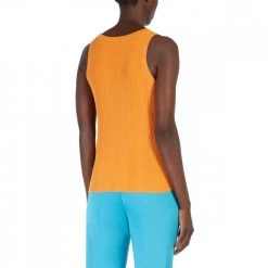 MAX MARA WEEKEND CANOTTA A COSTINE SERRA DONNA Arancio -Strada Moda max mara weekend serra22 canotta a costine serra donna casual donna 044665501 008 3