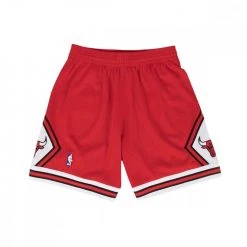 MITCHELL & NESS SHORT SWINGMAN BULLS 1997-98 Rosso
